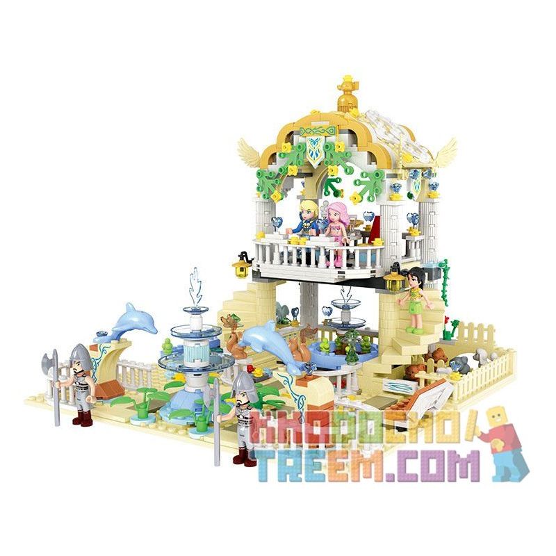 Winner 5012 non  VƯỜN THƯỢNG UYỂN bộ đồ chơi xếp lắp ráp ghép mô hình Mermaid Nàng Tiên Cá 700 khối