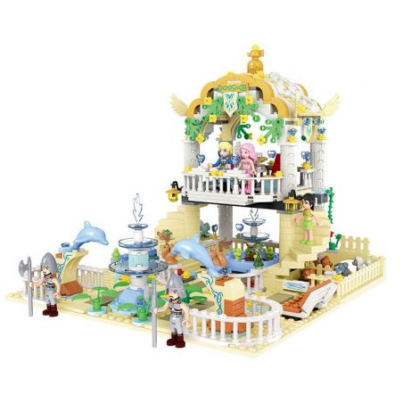 Winner 5012 non  VƯỜN THƯỢNG UYỂN bộ đồ chơi xếp lắp ráp ghép mô hình Mermaid Nàng Tiên Cá 700 khối