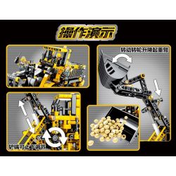 SEMBO 701701 non  MÁY ỦI bộ đồ chơi xếp lắp ráp ghép mô hình  TECHNIQUE Kỹ Thuật Công Nghệ Cao Mô Hình Phương Tiện 688 khối