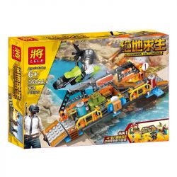 LELE 36044 non  4 KHUNG CẢNH bộ đồ chơi xếp lắp ráp ghép mô hình Pubg Battlegrounds Bắn Súng 670 khối