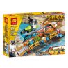 LELE 36044 non  4 KHUNG CẢNH bộ đồ chơi xếp lắp ráp ghép mô hình Pubg Battlegrounds Bắn Súng 670 khối