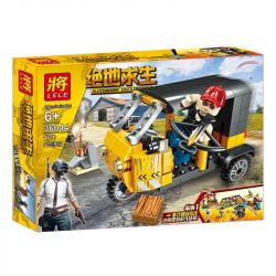 LELE 36044 non  4 KHUNG CẢNH bộ đồ chơi xếp lắp ráp ghép mô hình Pubg Battlegrounds Bắn Súng 670 khối