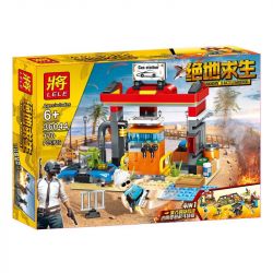 LELE 36044 non  4 KHUNG CẢNH bộ đồ chơi xếp lắp ráp ghép mô hình Pubg Battlegrounds Bắn Súng 670 khối