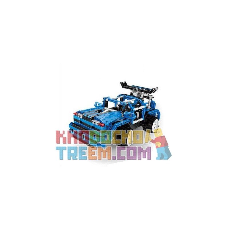 QIZHILE 6504 Xếp hình kiểu   Remote Control Racing Car Xe đua điều Khiển Từ Xa 464 khối điều khiển từ xa