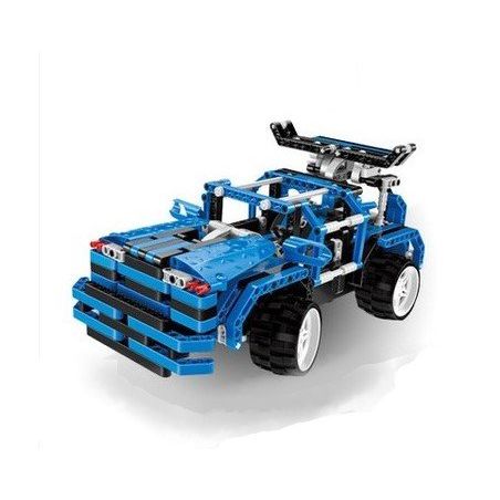 QIZHILE 6504 Xếp hình kiểu   Remote Control Racing Car Xe đua điều Khiển Từ Xa 464 khối điều khiển từ xa