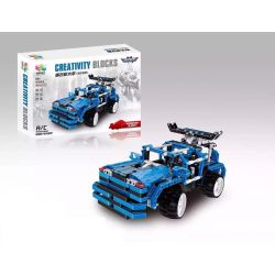 QIZHILE 6504 Xếp hình kiểu   Remote Control Racing Car Xe đua điều Khiển Từ Xa 464 khối điều khiển từ xa