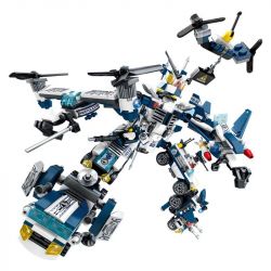 SEMBO SD9188 9188 SD9189 9189 SD9190 9190 SD9191 9191 SD9192 9192 SD9193 9193 SD9194 9194 SD9195 9195 non  8 THIẾT BỊ KẾT HỢP THÀNH ROBOT KHỔNG LỒ bộ đồ chơi xếp lắp ráp ghép mô hình Future Police Cảnh Sát Tương Lai 663 khối