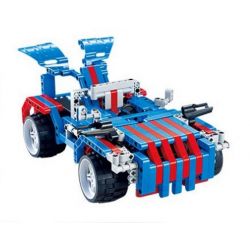 QIZHILE 6502 Xếp hình kiểu   Remote Control Racing Car Xe đua điều Khiển Từ Xa 464 khối điều khiển từ xa