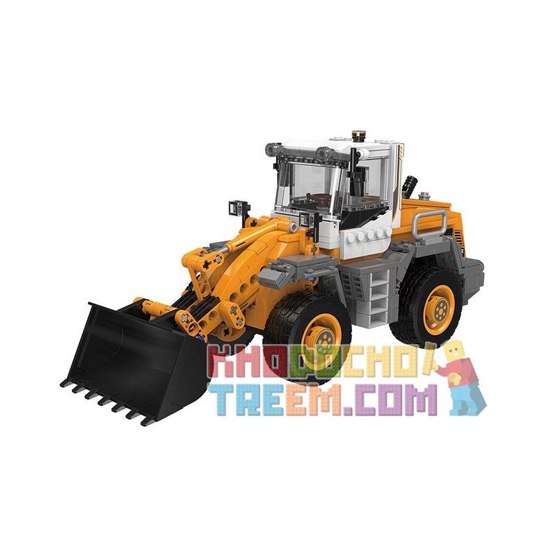 XINGBAO XB-03035 03035 XB03035 non  MÁY XÚC BÁNH HƠI bộ đồ chơi xếp lắp ráp ghép mô hình Heavy Duty Truck HEAVY DUTY TRUCK FORKLIFT LOADER Xe Máy Hạng Nặng 654 khối