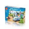 WANGE 52016 non  ĐỒN CẢNH SÁT Ở TRONG RỪNG bộ đồ chơi xếp lắp ráp ghép mô hình City POLICE Thành Phố 411 khối