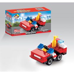 QIZHILE 2002 Xếp hình kiểu  CITY Fire Rescue Equipment 8 In 1 Phương Tiện Cứu Hỏa 8 Trong 1 370 khối