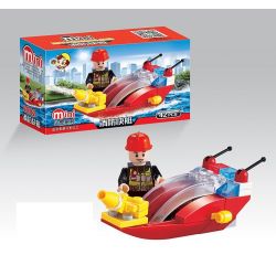 QIZHILE 2002 Xếp hình kiểu  CITY Fire Rescue Equipment 8 In 1 Phương Tiện Cứu Hỏa 8 Trong 1 370 khối