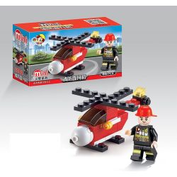 QIZHILE 2002 Xếp hình kiểu  CITY Fire Rescue Equipment 8 In 1 Phương Tiện Cứu Hỏa 8 Trong 1 370 khối