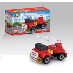 QIZHILE 2002 Xếp hình kiểu  CITY Fire Rescue Equipment 8 In 1 Phương Tiện Cứu Hỏa 8 Trong 1 370 khối