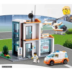 Kazi KY85007 85007 non  TRUNG TÂM CỨU HỘ bộ đồ chơi xếp lắp ráp ghép mô hình City CITY RESCUE RESCUE CENTER Thành Phố 450 khối