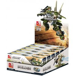 SLUBAN M38-B0636 B0636 0636 M38B0636 38-B0636 non  NGƯỜI MÁY ĐƯỢC LẮP RÁP BỞI BAY PHẢN LỰC TRỰC THĂNG VÀ XE TĂNG bộ đồ chơi xếp lắp ráp ghép mô hình Military Army Quân Sự Bộ Đội 448 khối