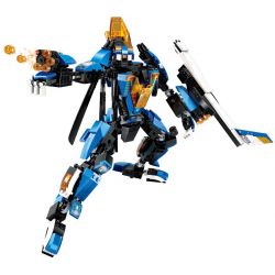 Enlighten 3302 Qman 3302 non  NGƯỜI MÁY BIẾN HÌNH THÀNH TRỰC THĂNG bộ đồ chơi xếp lắp ráp ghép mô hình Transformers BLAST RANGER BLADE WARRIOR Robot Đại Chiến Người Máy Biến Hình 448 khối