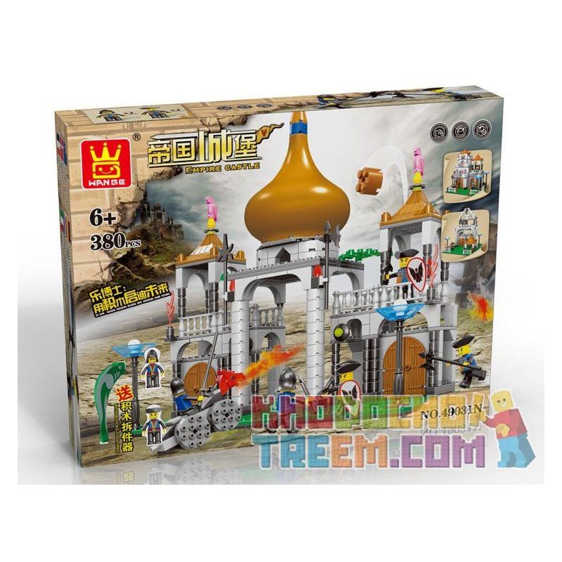 WANGE 49031N Xếp hình kiểu  CASTLE Attack The Castle Tấn Công Tòa Lâu đài 380 khối