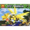 LELE 33159 non  BỘ XẾP HÌNH 4 CON RỒNG TRONG THẾ GIỚI MINECRAFT bộ đồ chơi xếp lắp ráp ghép mô hình MY WORLD Game Xây Dựng 444 khối