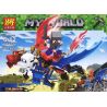 LELE 33159 non  BỘ XẾP HÌNH 4 CON RỒNG TRONG THẾ GIỚI MINECRAFT bộ đồ chơi xếp lắp ráp ghép mô hình MY WORLD Game Xây Dựng 444 khối