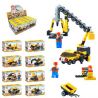 QIZHILE 2001 Xếp hình kiểu  CITY Construction Vehicle 8 In 1 Máy Xây Dựng 8 Trong 1 394 khối
