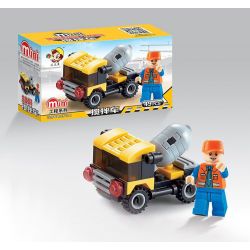 QIZHILE 2001 Xếp hình kiểu  CITY Construction Vehicle 8 In 1 Máy Xây Dựng 8 Trong 1 394 khối