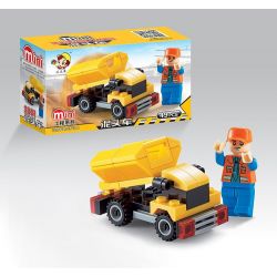 QIZHILE 2001 Xếp hình kiểu  CITY Construction Vehicle 8 In 1 Máy Xây Dựng 8 Trong 1 394 khối