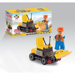 QIZHILE 2001 Xếp hình kiểu  CITY Construction Vehicle 8 In 1 Máy Xây Dựng 8 Trong 1 394 khối