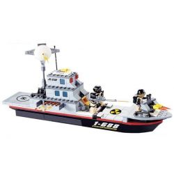 JIE STAR 29013 Xếp hình kiểu  MILITARY ARMY Guard Boat Tàu Tuần Tra 284 khối