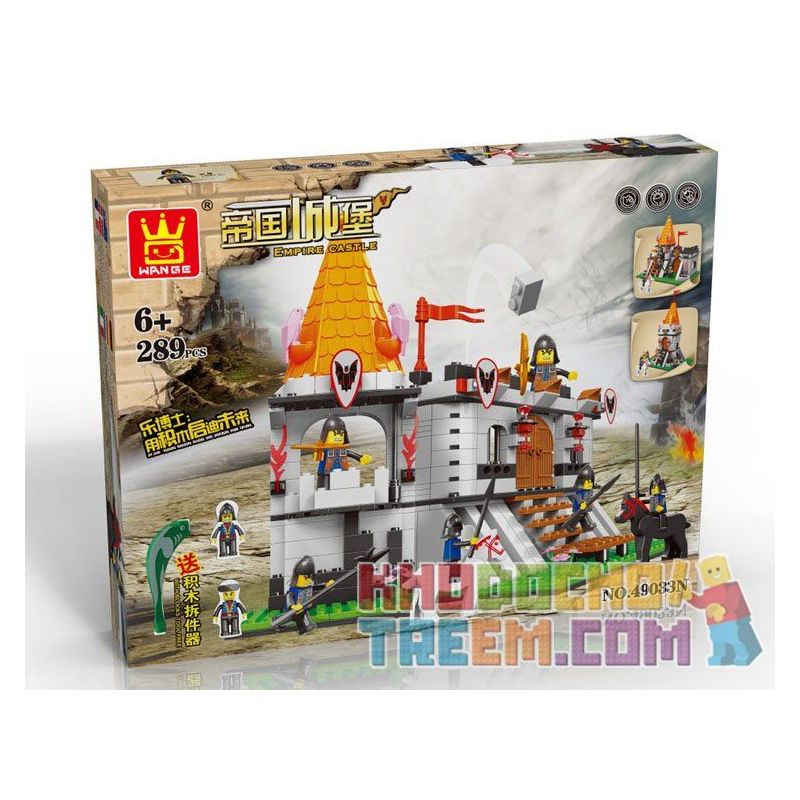 WANGE 49033N Xếp hình kiểu  CASTLE Attack The Castle Tấn Công Lâu đài 289 khối