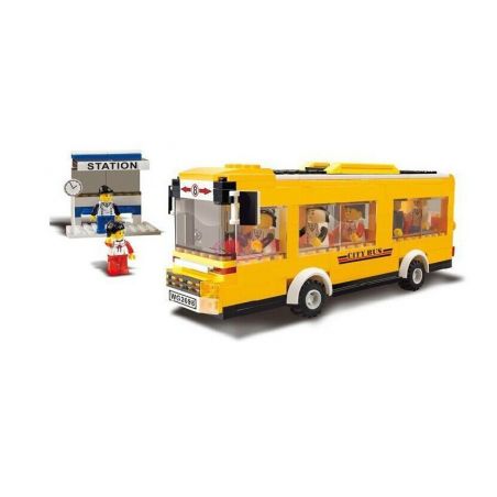 WANGE 30131 Xếp hình kiểu  CITY City Bus Xe Bus Thành Phố 289 khối