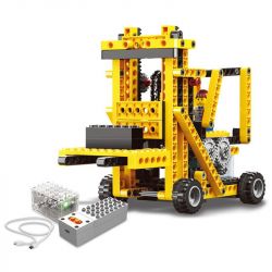 WANGE DR.LUCK 1403 non  XE NÂNG HÀNG CHẠY BẰNG ĐIỆN bộ đồ chơi xếp lắp ráp ghép mô hình Mindstorms POWER MACHINSRY FORKLIFT、SCOOTER、CRICKET、RANGING CAR Lập Trình Khoa Học 292 khối
