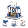 WANGE DR.LUCK 1404 non  MÔ HÌNH ĐỘNG CƠ CHẠY BẰNG ĐIỆN bộ đồ chơi xếp lắp ráp ghép mô hình Mindstorms POWER MACHINSRY ENGINE、FOLDABLE CHAIR、IMPACR HAMMER、DINOSAUR Lập Trình Khoa Học 296 khối
