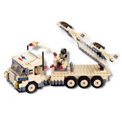 JIE STAR 29012 Xếp hình kiểu  MILITARY ARMY Heavy Equipment Truck Xe Tải Phóng Tên Lửa 302 khối