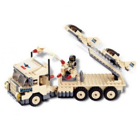 JIE STAR 29012 Xếp hình kiểu  MILITARY ARMY Heavy Equipment Truck Xe Tải Phóng Tên Lửa 302 khối