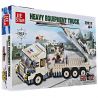 JIE STAR 29012 Xếp hình kiểu  MILITARY ARMY Heavy Equipment Truck Xe Tải Phóng Tên Lửa 302 khối