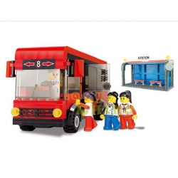 WANGE 30132 Xếp hình kiểu  CITY Red City Bus Xe Bus Thành Phố Màu đỏ 318 khối