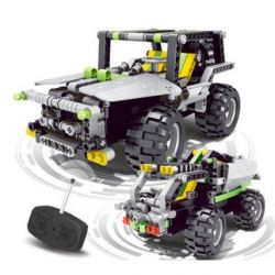 QIZHILE 6511 Xếp hình kiểu   2 In 1 Remote Control Vehicles Xe địa Hình 2 Trong 1 điều Khiển Từ Xa 320 khối điều khiển từ xa