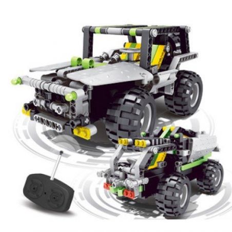 QIZHILE 6511 Xếp hình kiểu   2 In 1 Remote Control Vehicles Xe địa Hình 2 Trong 1 điều Khiển Từ Xa 320 khối điều khiển từ xa