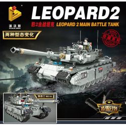 PanlosBrick 632003 Panlos Brick 632003 non  XE TĂNG ĐÁNH CHỦ LỰC bộ đồ chơi xếp lắp ráp ghép mô hình Creator LEOPARD 2 MAIN BATTLE TANK Sáng Tạo 2311 khối