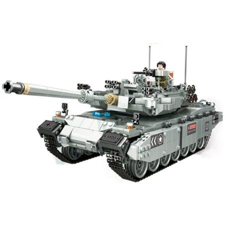 PanlosBrick 632003 Panlos Brick 632003 non  XE TĂNG ĐÁNH CHỦ LỰC bộ đồ chơi xếp lắp ráp ghép mô hình Creator LEOPARD 2 MAIN BATTLE TANK Sáng Tạo 2311 khối