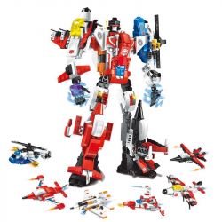 Enlighten 1405 Qman 1405 non  ROBOT CHIẾN BINH WAR GOD bộ đồ chơi xếp lắp ráp ghép mô hình Transformers DESTROYER ARES Robot Đại Chiến Người Máy Biến Hình 506 khối