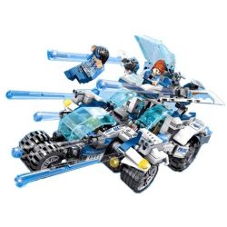 SEMBO SD9676 9676 non  XE TƯƠNG LAI CỦA CẢNH SÁT bộ đồ chơi xếp lắp ráp ghép mô hình City FUTURE POLICE Thành Phố 543 khối