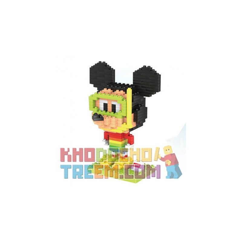 HUIMEI STAR CITY XING DOU CHENG HM202 Xếp hình kiểu    Mickey In Diving Suit Mickey Mặc đồ Lặn 300 khối