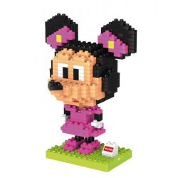 HUIMEI STAR CITY XING DOU CHENG HM198 Xếp hình kiểu    Minnie Mouse Nàng Chuột Minnie 313 khối