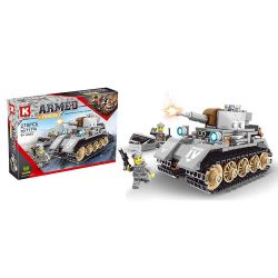 LE DI PIN 11114 Xếp hình kiểu  MILITARY ARMY Germany Panzer-IV Type Tank "War Horse" Xe Tăng Đức Panzer IV "Chiến Mã" 270 khối