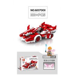 SEMBO 607001 607002 607003 607004 non  4 MẪU XE ĐUA ĐỘ bộ đồ chơi xếp lắp ráp ghép mô hình Speed Champions Racing Cars FAMOUSCAR Đua Xe Công Thức 192 khối