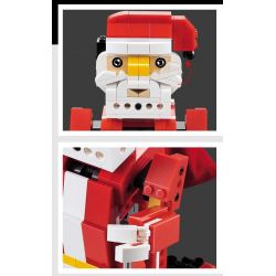 DOUBLEE CADA C51034 51034 non  ÔNG GIÀ NOEL TRƯỢT TUYẾT LẮP ĐƯỢC 2 MẪU CÓ ĐỘNG CƠ PIN CẢM BIẾN ÂM THANH CHUYỂN bộ đồ chơi xếp lắp ráp ghép mô hình  SANTA、SNOWMOBILE Kỹ Thuật Công Nghệ Cao Mô Hình Phương Tiện 439 khối