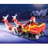 DOUBLEE CADA C51034 51034 non  ÔNG GIÀ NOEL TRƯỢT TUYẾT LẮP ĐƯỢC 2 MẪU CÓ ĐỘNG CƠ PIN CẢM BIẾN ÂM THANH CHUYỂN bộ đồ chơi xếp lắp ráp ghép mô hình  SANTA、SNOWMOBILE Kỹ Thuật Công Nghệ Cao Mô Hình Phương Tiện 439 khối