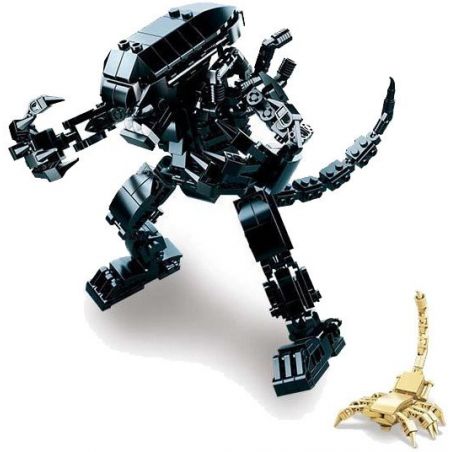 SLUBAN M38-B0720B B0720B 0720B M38B0720B 38-B0720B non  NGƯỜI NGOÀI HÀNH TINH bộ đồ chơi xếp lắp ráp ghép mô hình Alien Vs. Predator ALLENS Cuộc Chiến Dưới Tháp Cổ 442 khối